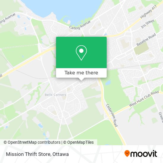 Mission Thrift Store map