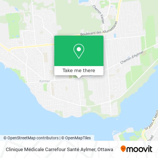 Clinique Médicale Carrefour Santé Aylmer map