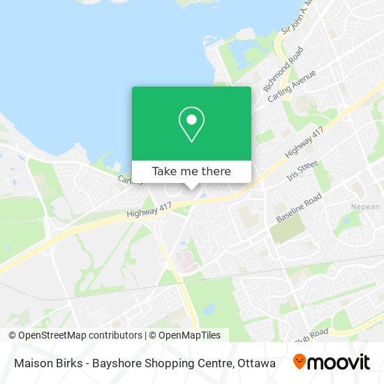 Maison Birks - Bayshore Shopping Centre map