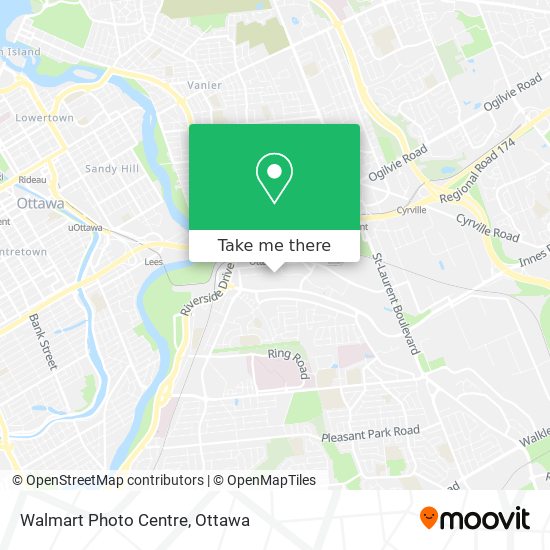 Walmart Photo Centre map