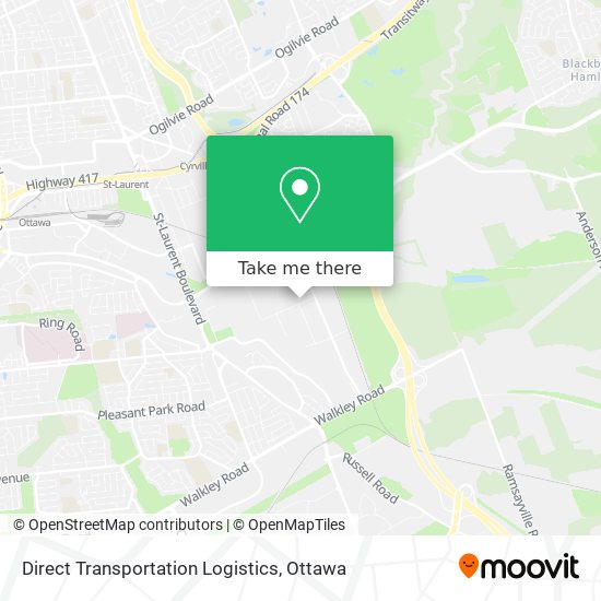 Direct Transportation Logistics map