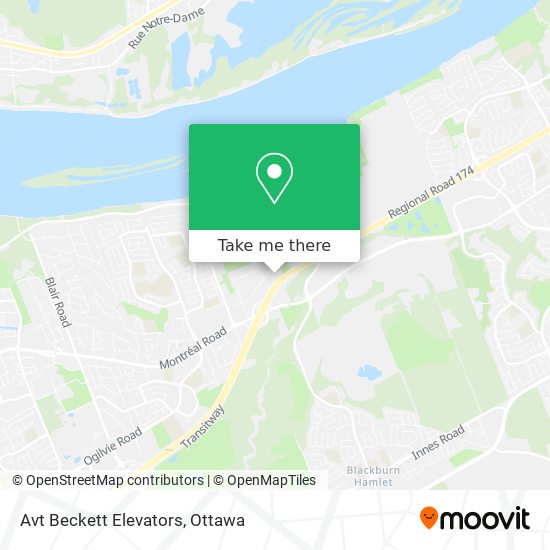 Avt Beckett Elevators map