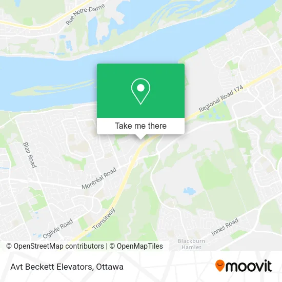 Avt Beckett Elevators map
