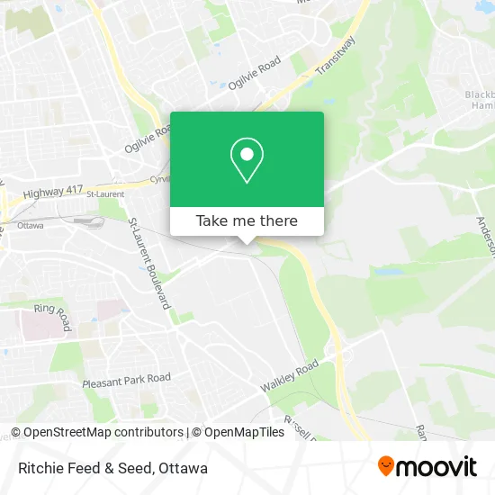 Ritchie Feed & Seed map