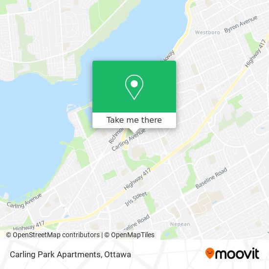 Carling Park Apartments map