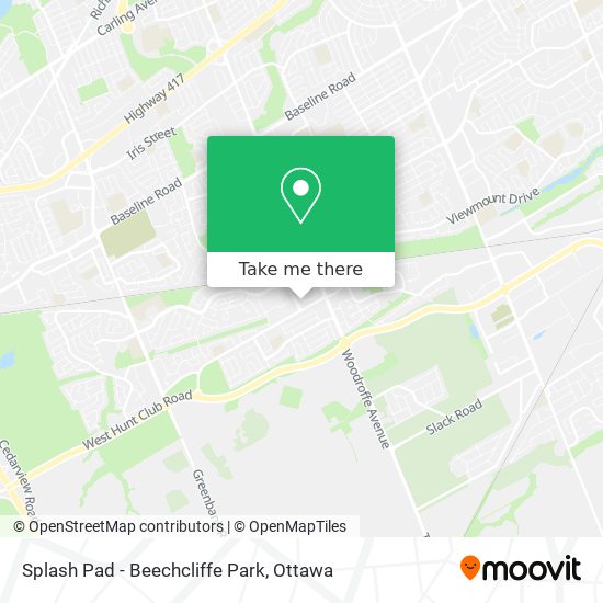 Splash Pad - Beechcliffe Park map