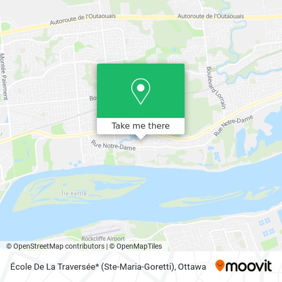 École De La Traversée* (Ste-Maria-Goretti) map