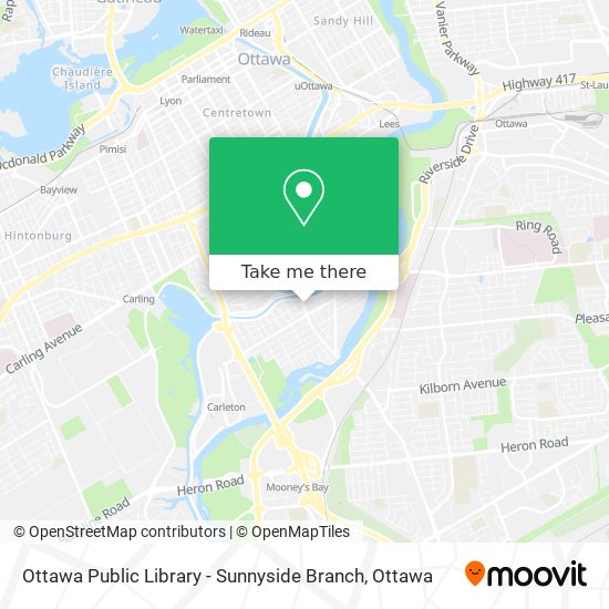 Ottawa Public Library - Sunnyside Branch map