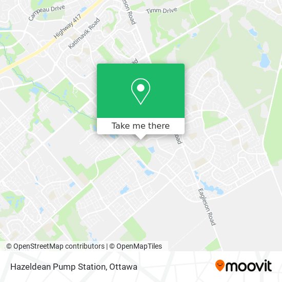 Hazeldean Pump Station map