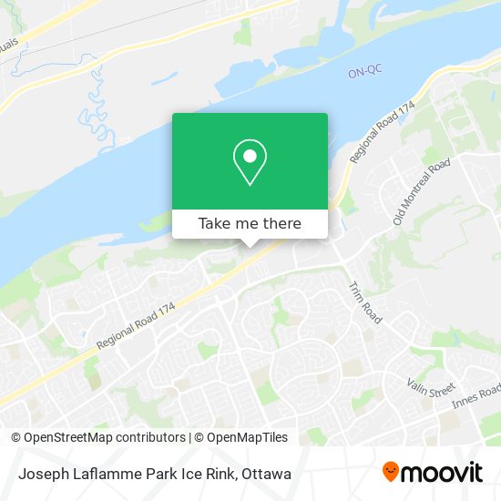 Joseph Laflamme Park Ice Rink map