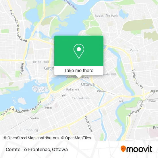 Comte To Frontenac map