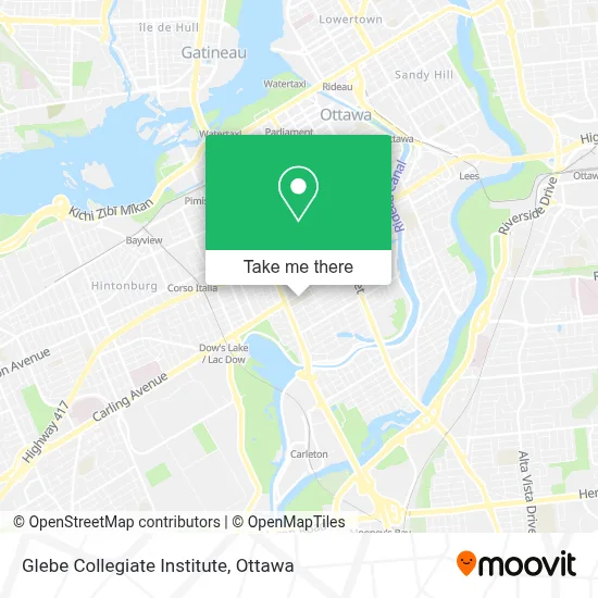 Glebe Collegiate Institute map
