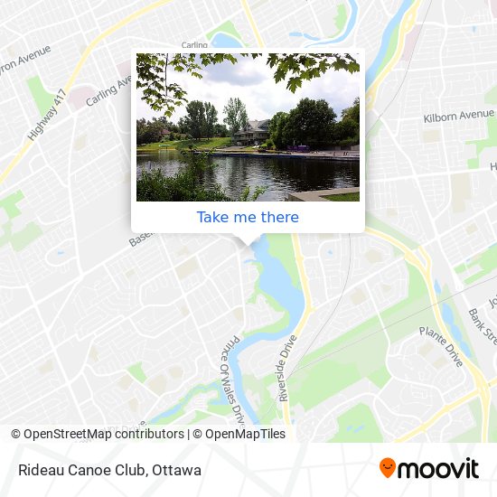 Rideau Canoe Club map