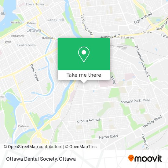 Ottawa Dental Society map