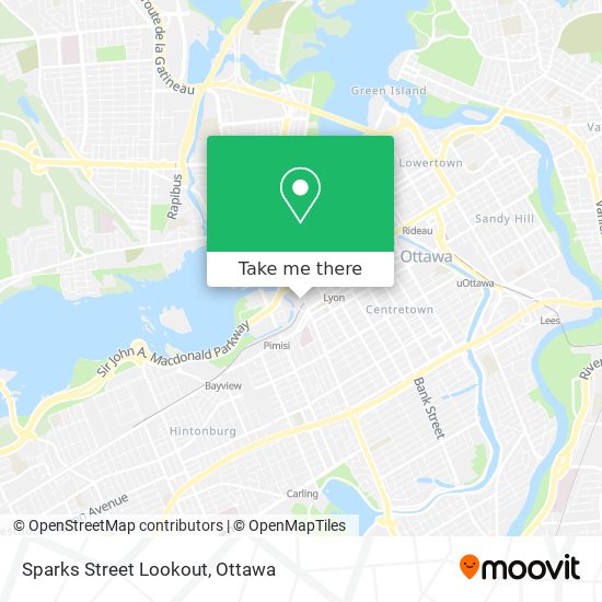 Sparks Street Lookout map