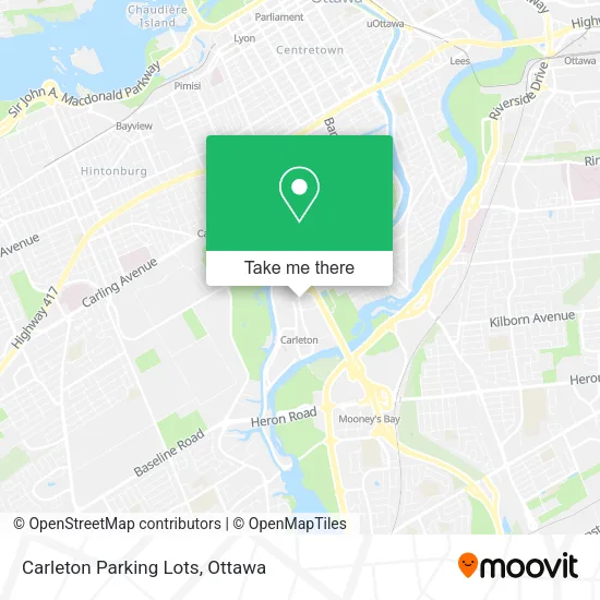 Carleton Parking Lots map