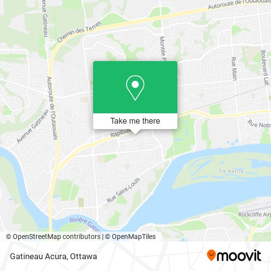 Gatineau Acura map