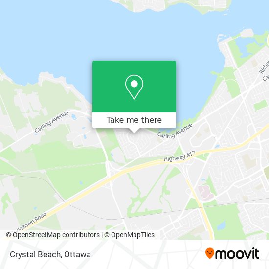 Crystal Beach map