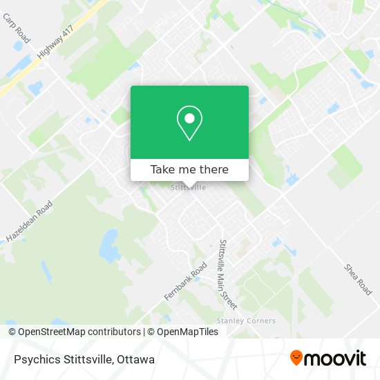 Psychics Stittsville map