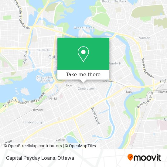 Capital Payday Loans map