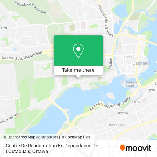 Centre De Réadaptation En Dépendance De L'Outaouais map