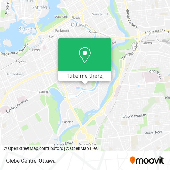 Glebe Centre map