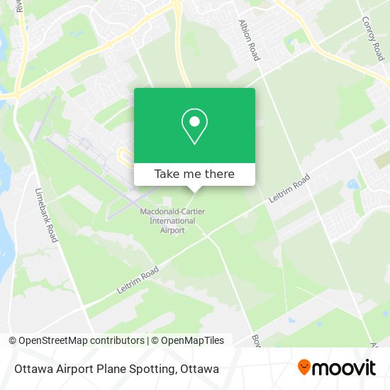 Ottawa Airport Plane Spotting map