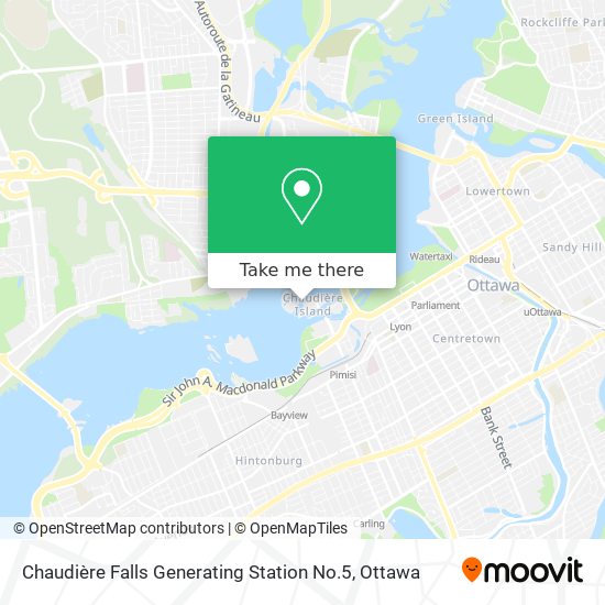Chaudière Falls Generating Station No.5 map