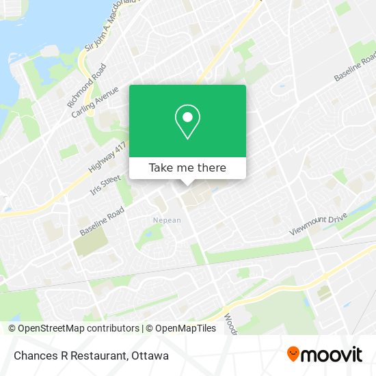Chances R Restaurant plan