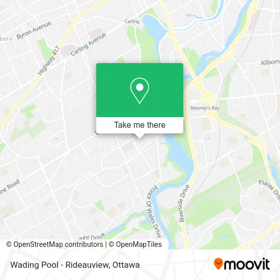 Wading Pool - Rideauview map