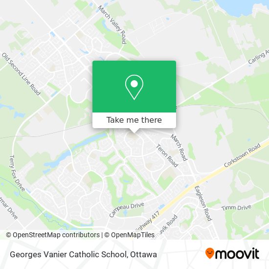 Georges Vanier Catholic School plan