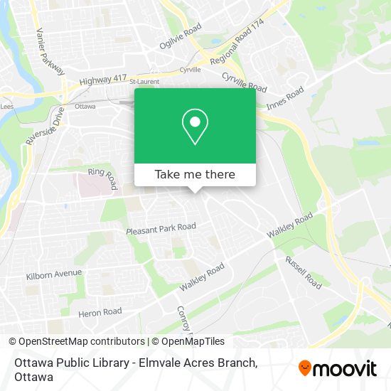 Ottawa Public Library - Elmvale Acres Branch map