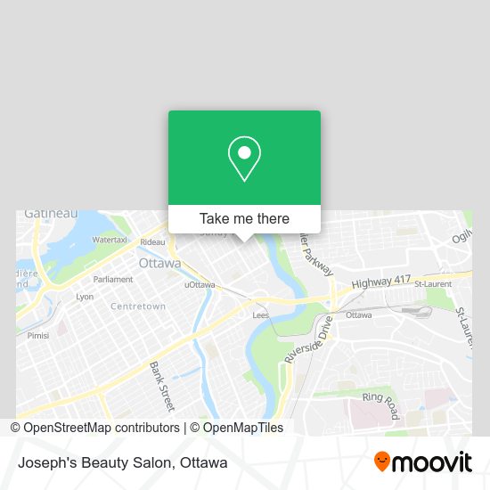 Joseph's Beauty Salon map