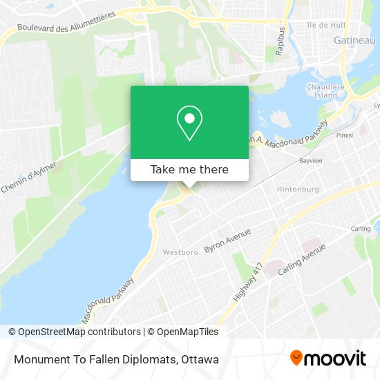 Monument To Fallen Diplomats map