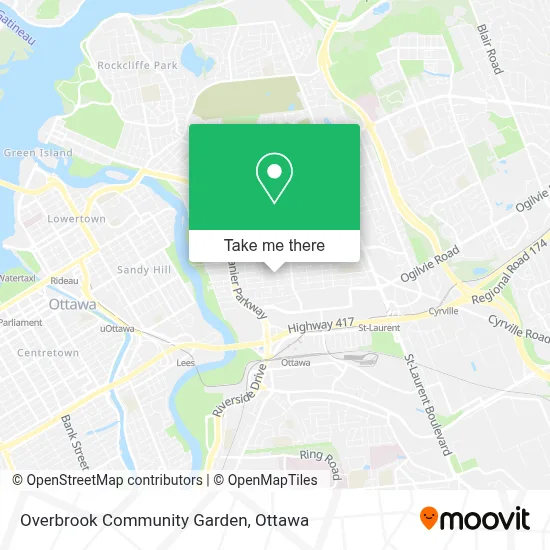 Overbrook Community Garden map