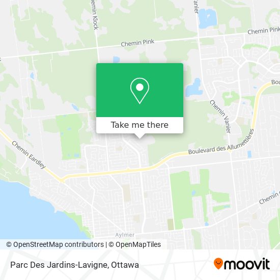 Parc Des Jardins-Lavigne plan
