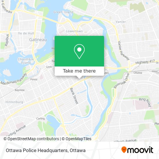 Ottawa Police Headquarters map