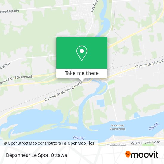 Dépanneur Le Spot map