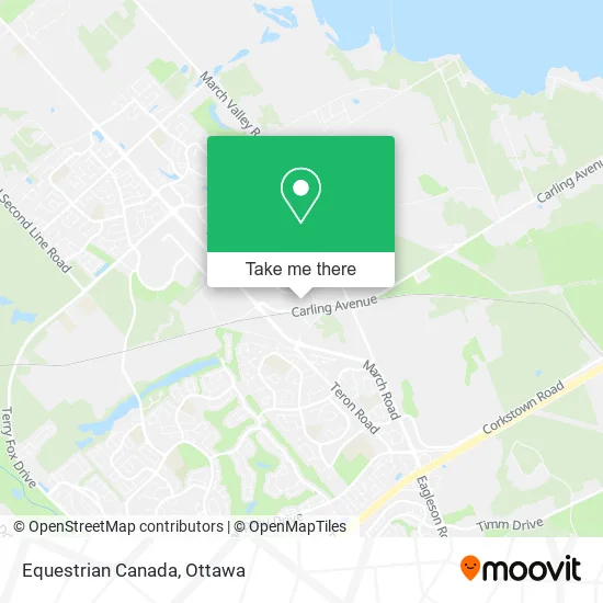Equestrian Canada map