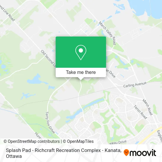 Splash Pad - Richcraft Recreation Complex - Kanata map