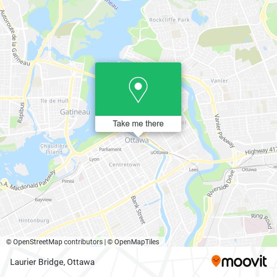 Laurier Bridge map