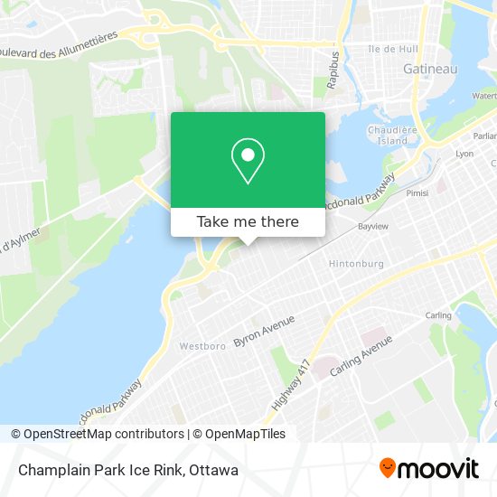 Champlain Park Ice Rink map