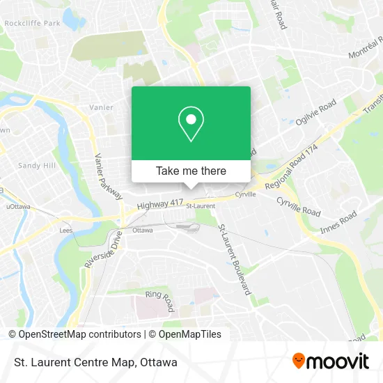 St. Laurent Centre Map map