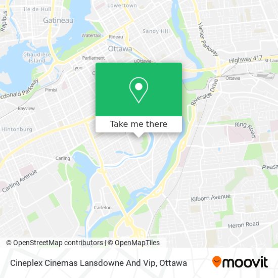 Cineplex Cinemas Lansdowne And Vip map