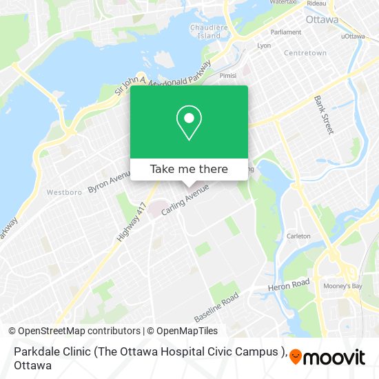 Parkdale Clinic (The Ottawa Hospital Civic Campus ) plan