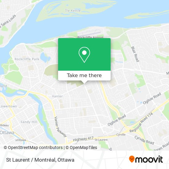 St Laurent / Montréal map