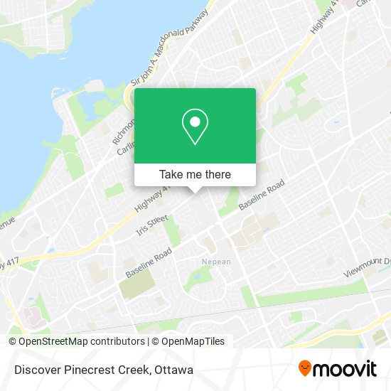 Discover Pinecrest Creek map
