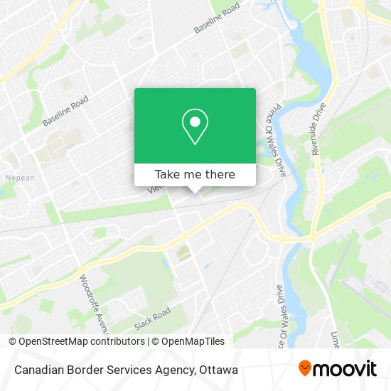 Canadian Border Services Agency map