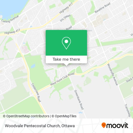 Woodvale Pentecostal Church map