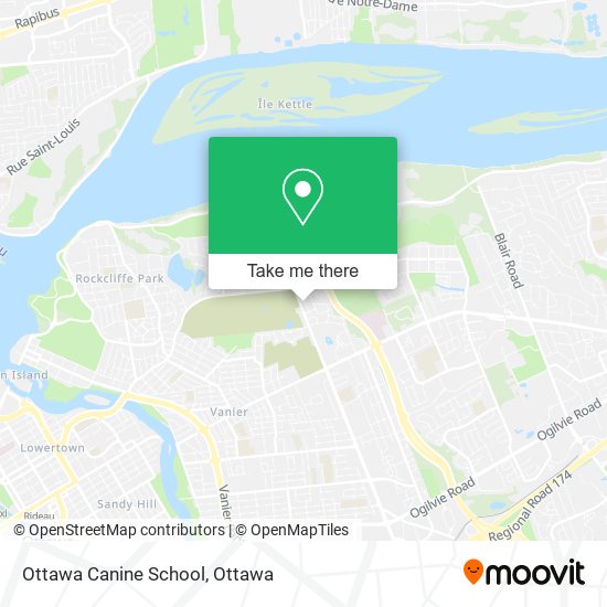 Ottawa Canine School map